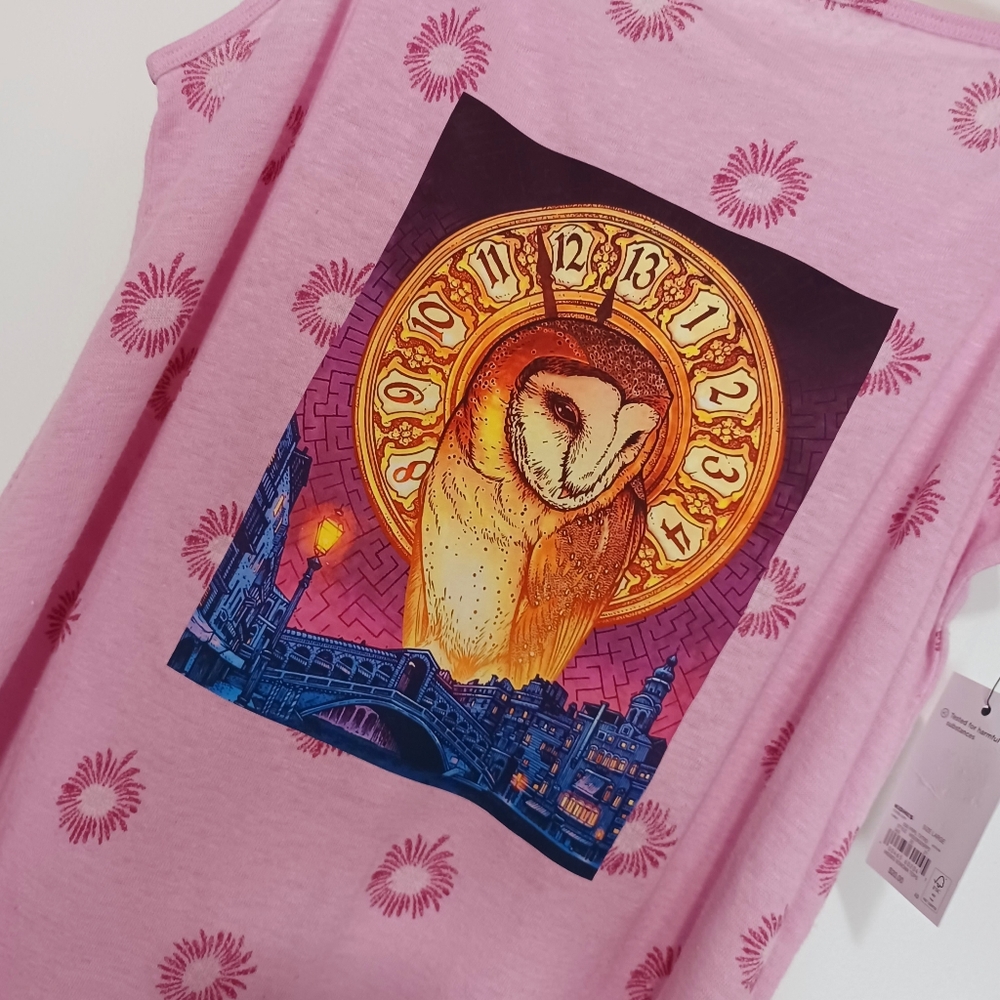 NWT The Labyrinth Owl Clock Tank Top